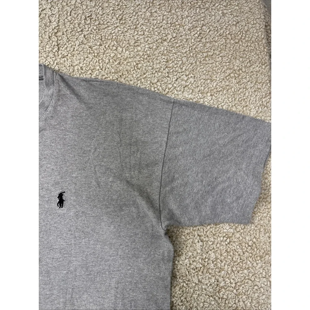 Polo Ralph Lauren Size XL Gray Cotton V Neck T-Shirt New Mens Shirt CLASSIC